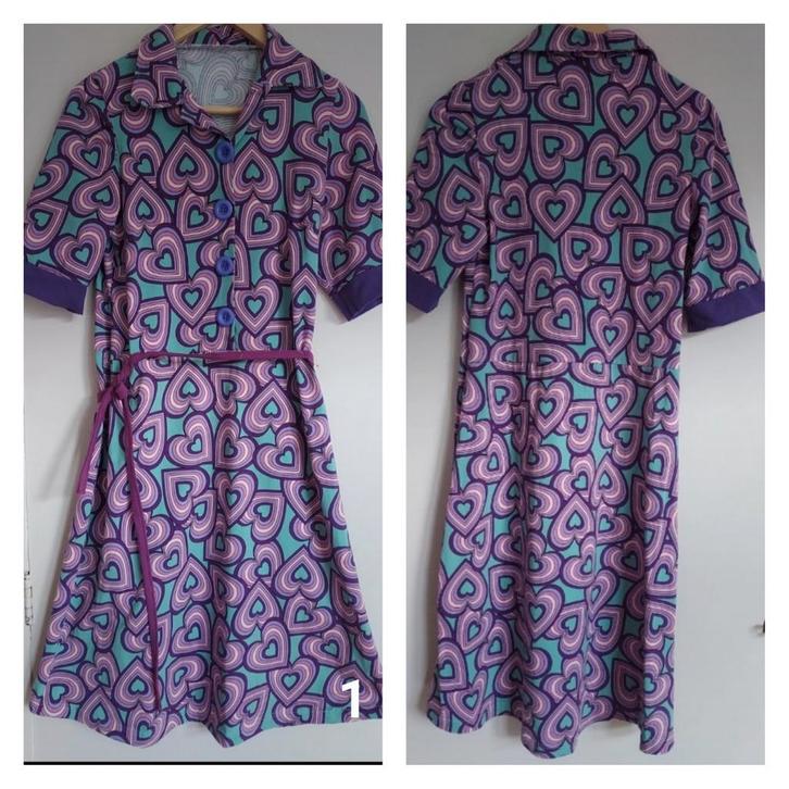 knopen jurk zelf gemaakt, Kleding | Dames, Dames-kledingpakketten, Nieuw, Maat 42/44 (L), Ophalen of Verzenden