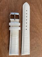 20mm Horlogeband wit incl 2 pushpins, Sieraden, Tassen en Uiterlijk, Overige Accessoires, Nieuw, Ophalen of Verzenden