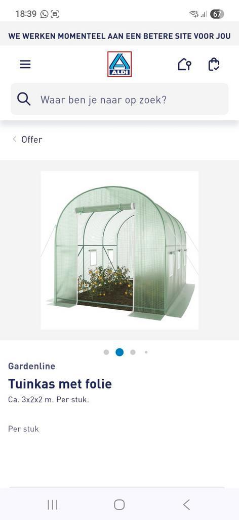 Tunnelkas voor moestuin 3x2x2meter., Tuin en Terras, Kassen, Nieuw, Ophalen of Verzenden