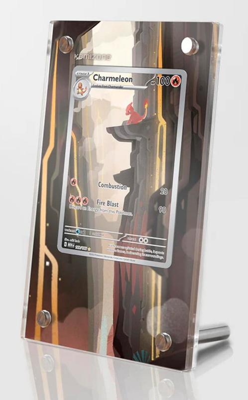 3 custom cases Charmander, Charmeleon, Charizard 151, Hobby en Vrije tijd, Verzamelkaartspellen | Pokémon, Ophalen
