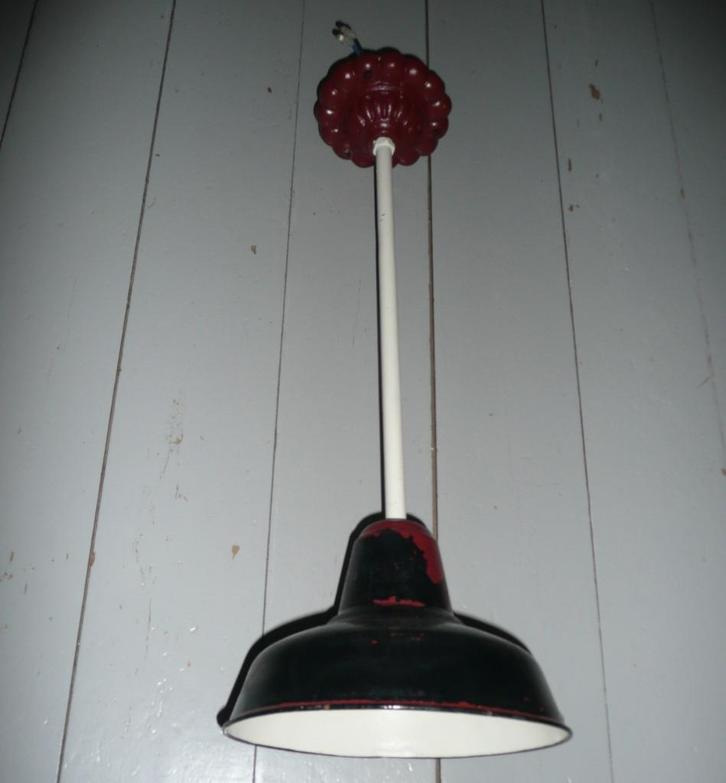 Industriële hanglamp, Antiek en Kunst, Antiek | Lampen, Ophalen of Verzenden