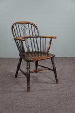Antieke Engelse low back Windsor Armchair/ fauteuil, stoel, Antiek en Kunst, Antiek | Meubels | Stoelen en Banken, Ophalen