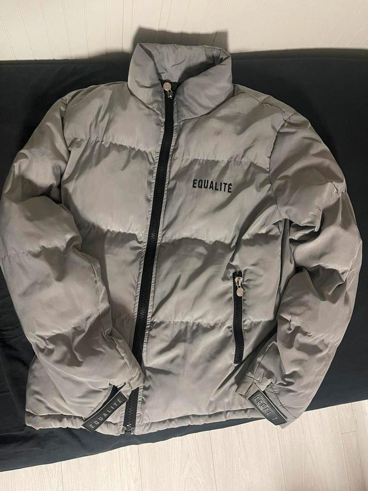 Orginele equalite jas, Kleding | Heren, Jassen | Winter, Zo goed als nieuw, Maat 52/54 (L), Grijs, Ophalen