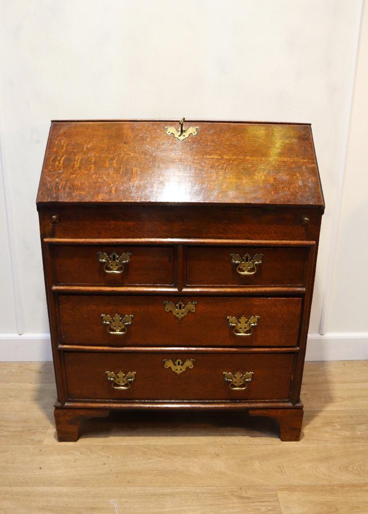Kleine antieke Engelse secretaire, 18e eeuw, Ophalen of Verzenden