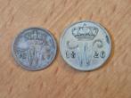 Nederland Koning Willem I 10 & 25 Cent 1827 & 1826B Zilver, Verzenden, Nederland, Munten