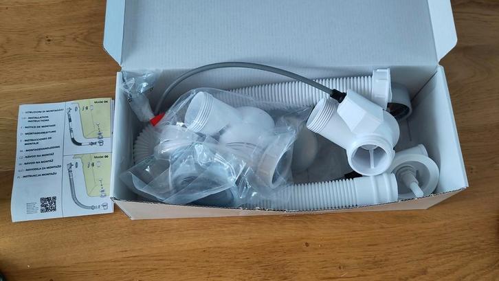 Xenz Badafvoer/overloopcombinatie chroom BB121-51, Doe-het-zelf en Verbouw, Sanitair, Nieuw, Bad, Chroom, Ophalen of Verzenden