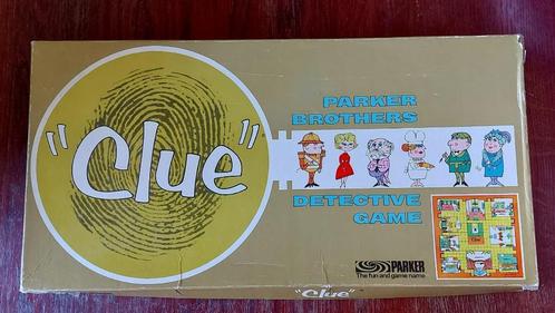 Vintage 1963 “Clue” Game by Parker Brothers, Hobby en Vrije tijd, Gezelschapsspellen | Bordspellen, Gebruikt, Vijf spelers of meer