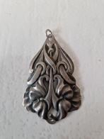 Zilveren hanger art nouveau Jugendstil Alex Meijer, Sieraden, Tassen en Uiterlijk, Ophalen of Verzenden, Zo goed als nieuw, Bloem of Plant