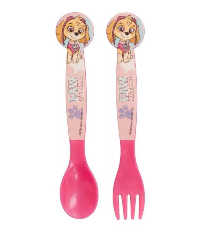 Paw Patrol Besteksetje - Skye - Vork en Lepel - 2-delig, Kinderen en Baby's, Babyvoeding en Toebehoren, Nieuw, Overige typen, Ophalen of Verzenden