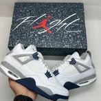 Nike Jordan 4 Retro Midnight Navy maat 43, Wit, Nieuw, Ophalen of Verzenden, Sneakers of Gympen