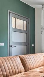 Authentieke jaren 30 paneel deuren met glas, Ophalen, Gebruikt, 80 tot 100 cm, Binnendeur