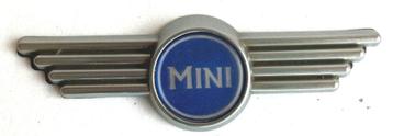 Motorkap badge blauw Classic Mini.   beschikbaar voor biedingen