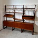 Poul Cadovius teak staand modulair wandsysteem, Huis en Inrichting, Kasten | Wandmeubels, Teakhout, Ophalen of Verzenden, Zo goed als nieuw