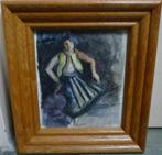Gemengde Techniek - Danseres - Gesigneerd GROMAIRE, Ophalen