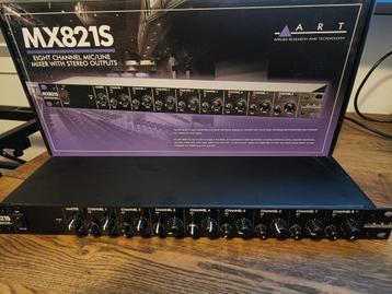 ART achtkanaals XLR of line mixer aRT MX821S met garantie beschikbaar voor biedingen