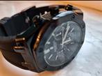 A P. Royal Oak Offshore Black Edition,Steel Black Dail 44mm, Staal, Polshorloge, Nieuw, Kunststof