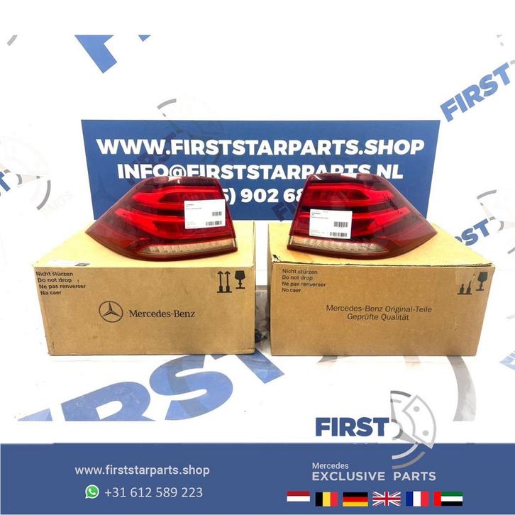 W166 GLE ACHTERLICHT SET A1669065501 + A1669065601 GLE KLASS, Auto-onderdelen, Verlichting, Mercedes-Benz, Gebruikt, Ophalen of Verzenden