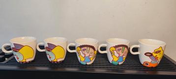 Clemens Briels voor DE, 5x keramieken koffiemok beschikbaar voor biedingen