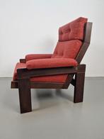 Vintage wengé fauteuil Martin Visser spectrum Brutalist '60, Huis en Inrichting, Fauteuils, Vintage brutalist, Hout, 75 tot 100 cm