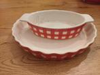 ovenschalen rood geruit Ernesto, Ophalen, Zo goed als nieuw, Overige stijlen, Schaal of Schalen