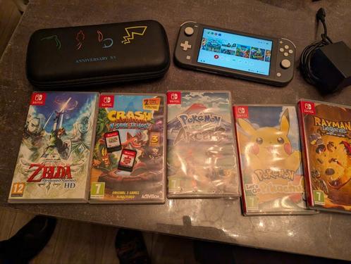 Switch Lite Pokemon Kirby Zelda en meer, Spelcomputers en Games, Spelcomputers | Nintendo Switch Lite, Zo goed als nieuw, Ophalen of Verzenden