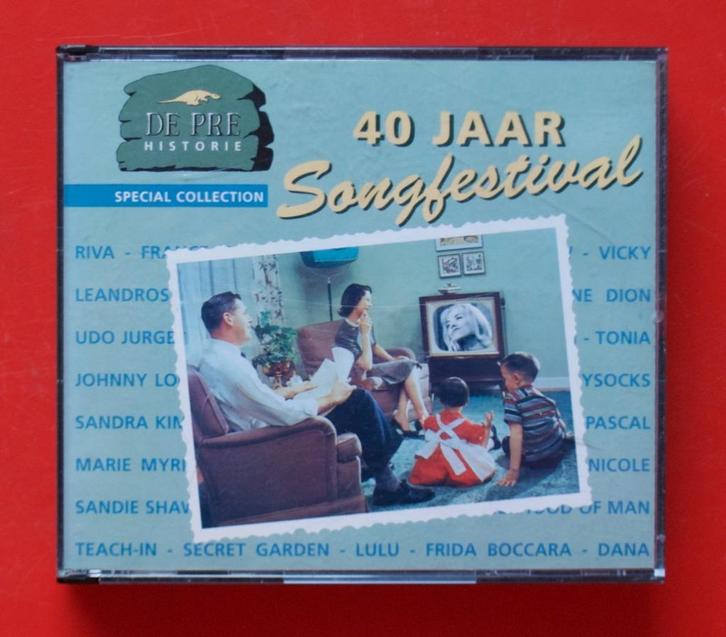2cd De pre historie 40 jaar Songfestival Eurovisie Lys Assia, Cd's en Dvd's, Cd's | Pop, Gebruikt, 1980 tot 2000, Boxset, Ophalen of Verzenden