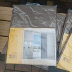 4x Vitrage Gordijnen - Nieuw in verpakking, Ophalen, 100 tot 150 cm, Bruin, Nieuw