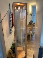 Glazen Vitrinekast met Spiegel - Rotterdam Delfshaven, Met plank(en), Minder dan 50 cm, Gebruikt, Ophalen of Verzenden