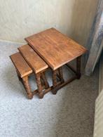 Bijzettafels 2 modellen van eiken, Minder dan 55 cm, Gebruikt, Klassiek, Rechthoekig