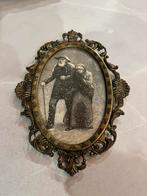 Vintage koperen fotolijstje uit Italië, Ophalen of Verzenden, Gebruikt