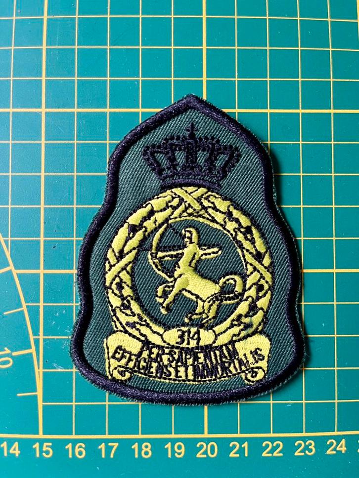 Badge 314 squadron KLU, Verzamelen, Luchtvaart en Vliegtuigspotten, Nieuw, Patch, Badge of Embleem, Ophalen of Verzenden