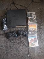 Ps3 slim met 2 controller spelletjes ook gta, Ophalen of Verzenden, Zo goed als nieuw, Met 2 controllers, Slim