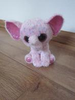 TY roze-blauw gemèleerd pluche olifant Ellie roze glitter om, Ophalen of Verzenden, Zo goed als nieuw, Olifant