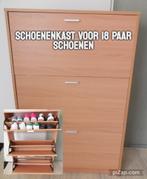 SCHOENENKAST LICHT HOUTKLEUR, Ophalen, Gebruikt