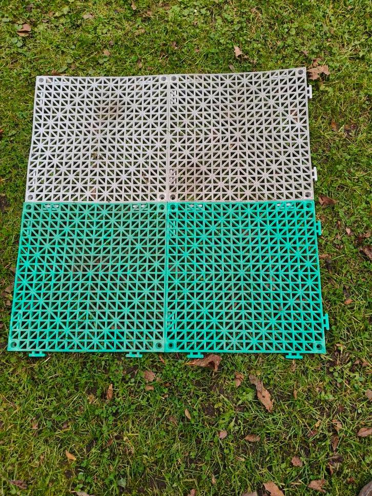 Vloertegels 29,5 bij 29,5 cm voor tuin/voortent - 15m2, Caravans en Kamperen, Caravan accessoires, Ophalen of Verzenden