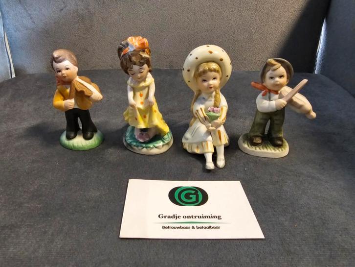 4 Hummeltjes Reproductie, Verzamelen, Beelden en Beeldjes, Zo goed als nieuw, Hummel, Ophalen