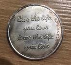 Mi moneda munt maat L, verzilverd carpe diem, Postzegels en Munten, Ophalen of Verzenden