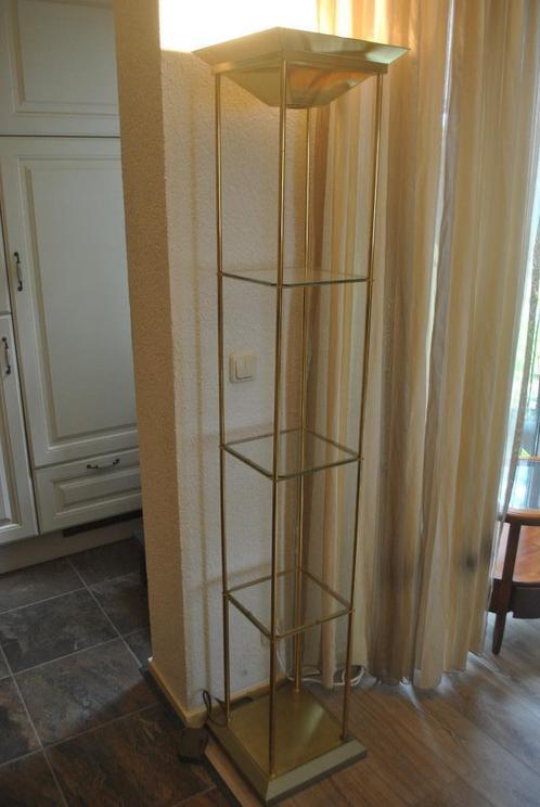 Vitrinekast, zuil met dimmer en verlichting, Huis en Inrichting, Kasten | Vitrinekasten, Gebruikt, 150 tot 200 cm, Minder dan 50 cm