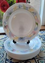 Arcopal dessertborden x8 floral design bloemen, Huis en Inrichting, Keuken | Servies, Ophalen of Verzenden, Zo goed als nieuw