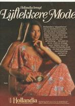 Retro reclame 1975 Hollandia nachtkleding fijn lijflekker, Verzenden, Overige typen