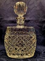 KRISTALLEN DIAGONAAL FACET GESLEPEN WHISKY KARAF, Antiek en Kunst, Antiek | Glas en Kristal, Ophalen of Verzenden