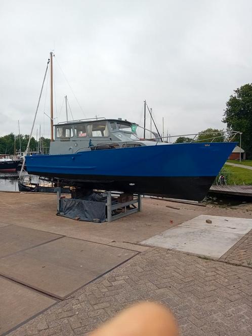 Voormalig inspectie vaartuig rws , Lauwerszee  1968, Watersport en Boten, Kajuitzeilboten en Zeiljachten, Gebruikt, Staal, 6 tot 9 meter