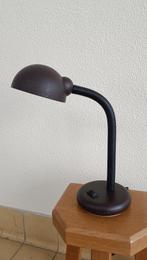 vintage Massive bureaulamp retro design bruin jaren 70, 80, Gebruikt, Ophalen of Verzenden, Retro, Minder dan 50 cm