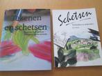 Tekenen en schetsen/schetsen. 2 boeken.Opruiming!, Ophalen of Verzenden, Gebruikt, Boek of Gids
