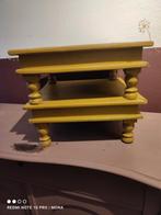 Okergele bijzettafel / plantentafel, Ophalen, Gebruikt, Overige kleuren, Retro