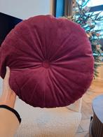 Kaat Amsterdam sierkussen velvet aubergine, Huis en Inrichting, Ophalen, Zo goed als nieuw, Paars, Rond