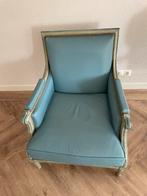 Mooie leren blauwe fauteuil, Ophalen of Verzenden, Blauw, Eén