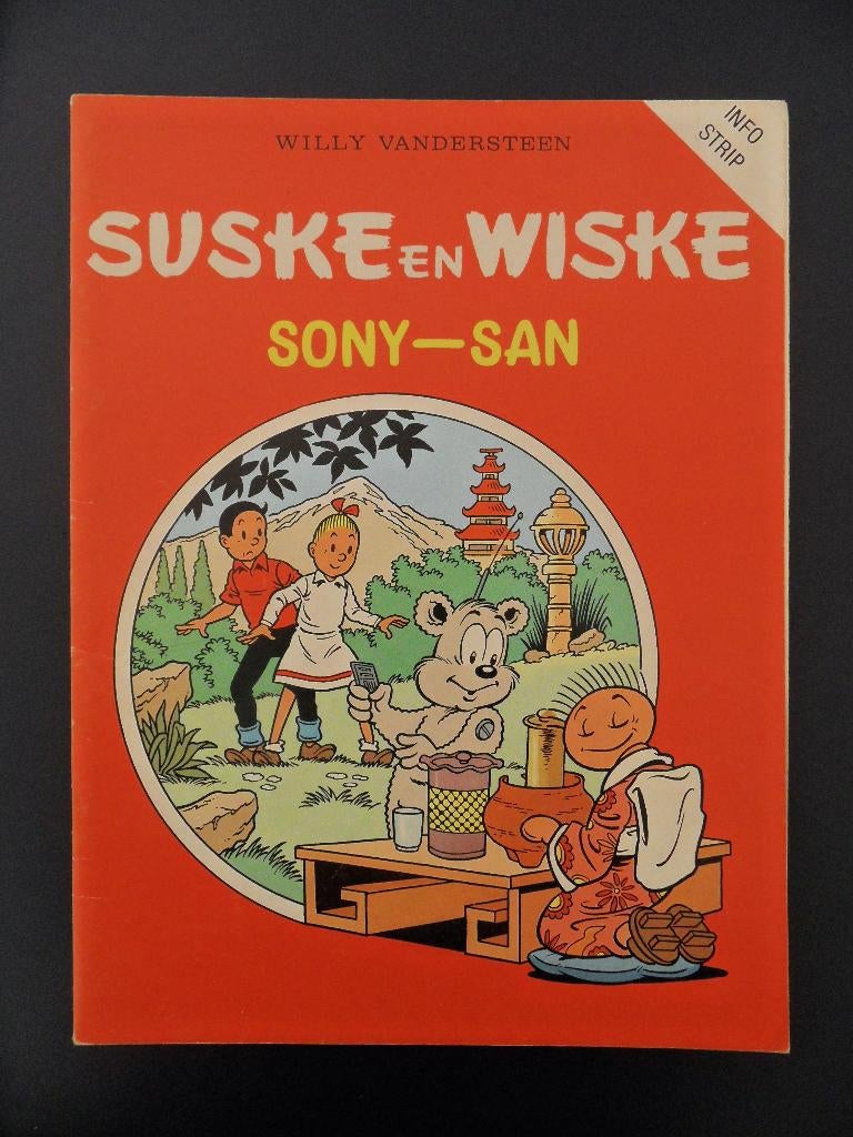 Suske en Wiske. Info Strip. Sony-San. 1986., Boeken, Eén stripboek, Ophalen of Verzenden, Gelezen