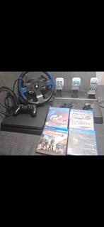 PS4 Slim 1TB + Thrustmaster Stuur + Games, Spelcomputers en Games, Spelcomputers | Sony PlayStation 4, Met games, Ophalen of Verzenden