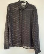 Zwart met goud transparante damesblouse WE maat M, Kleding | Dames, Blouses en Tunieken, Ophalen of Verzenden, Nieuw, Zwart